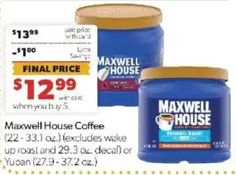 Family Fare Maxwell House Coffee offer