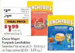 Family Fare Oscar Mayer Funpack Lunchables offer
