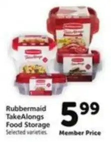 Vons Rubbermaid TakeAlongs Food Storage offer