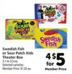 Vons Swedish Fish or Sour Patch Kids Theater Box offer