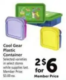 Vons Cool Gear Plastic Container offer