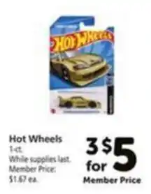 Vons Hot Wheels offer