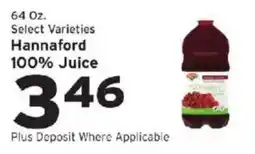 Hannaford Hannaford 100% Juice offer