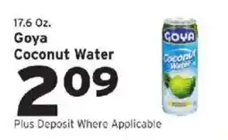 Hannaford Goya coconut water offer
