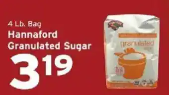 Hannaford Hannaford granulated sugar offer