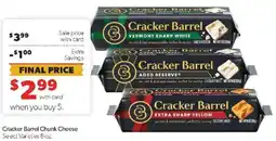 Family Fare Cracker Barrel Chunk Cheese offer