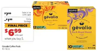 Family Fare Gevalia Coffee Pods offer