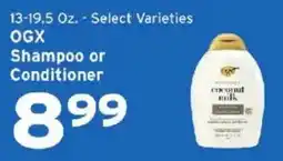 Hannaford Ogx shampoo or conditioner offer