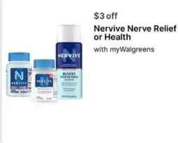 Walgreens Nervive Nerve Relief or Health offer