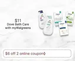 Walgreens Dove Bath Care offer