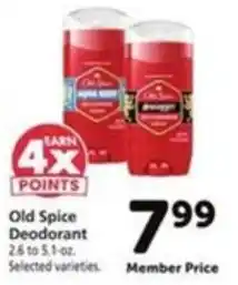 Vons Old Spice Deodorant offer