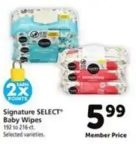 Vons Signature SELECT Baby Wipes offer