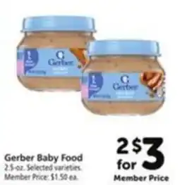 Vons Gerber Baby Food offer