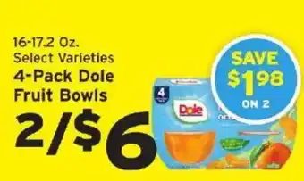Hannaford Dole fruit bowls offer