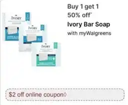 Walgreens Ivory Bar Soap offer