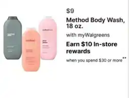 Walgreens Method Body Wash offer