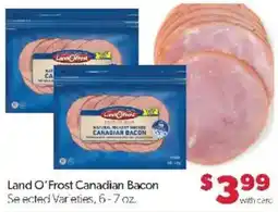 Family Fare Land O' Frost Canadian Bacon offer