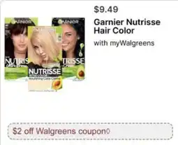 Walgreens Garnier Nutrisse Hair Color offer