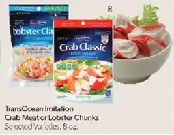 Family Fare TransOcean Imitation Crab Meat or Lobster Chunks offer