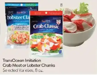 Family Fare TransOcean Imitation Crab Meat or Lobster Chunks offer