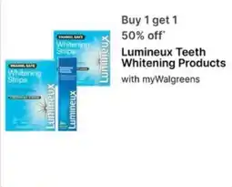 Walgreens Lumineux Teeth Whitening Products offer