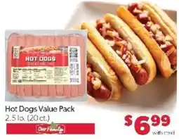 Family Fare Our Family Hot Dogs offer