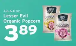 Hannaford Lesser Evil Organic Popcorn offer