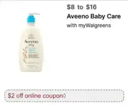 Walgreens Aveeno baby wash & shampoo offer