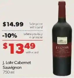 Family Fare J. Lohr Cabernet Sauvignon offer