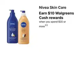 Walgreens Nivea Skin Care offer