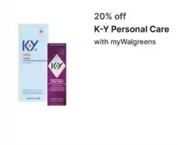 Walgreens K-Y Personal Care offer