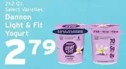 Hannaford Dannon Light & Fit Yogurt offer