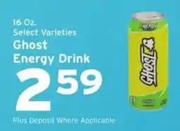 Hannaford Ghost Energy Drink offer