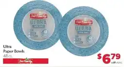 Family Fare Our Family ultra paper bowls offer