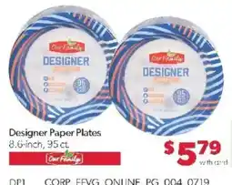 Family Fare Our Family Designer Paper Plates offer