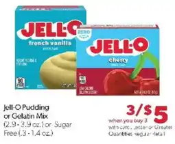 Family Fare Jell-O Pudding or Gelatin Mix offer
