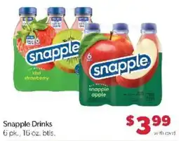 Family Fare Snapple Drinks offer