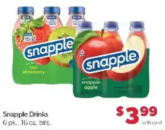 Family Fare Snapple Drinks offer
