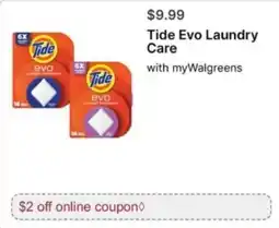 Walgreens Tide Evo Laundry Care offer