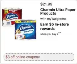 Walgreens Charmin Ultra Paper Products offer