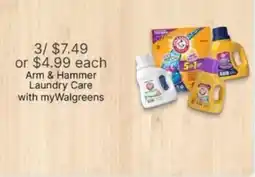 Walgreens Arm & Hammer Laundry Care offer