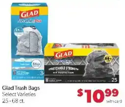 Family Fare Glad trash bags offer
