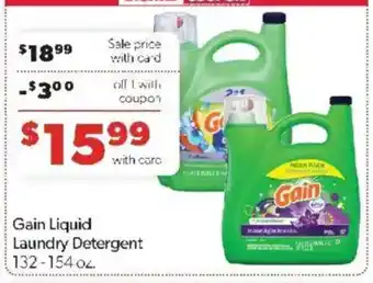Family Fare Gain Liquid Laundry Detergent offer