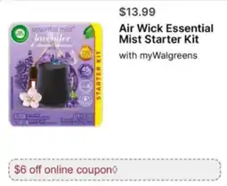 Walgreens Air Wick Essential Mist Starter Kit offer