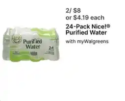 Walgreens Nice! Purified Water offer