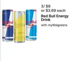 Walgreens Red Bull Energy Drink offer