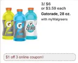 Walgreens Gatorade offer