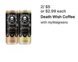 Walgreens Death Wish Coffee offer