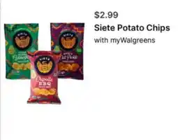 Walgreens Siete Potato Chips offer