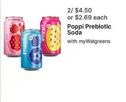 Walgreens Poppi Prebiotic Soda offer